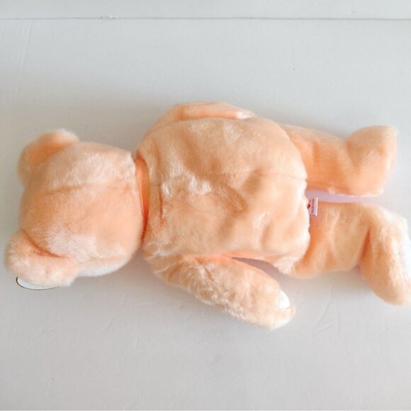 Vintage NWT 2000 TY Beanie Buddies Dearest The Bear Mothers Day Peach - Picture 3 of 4
